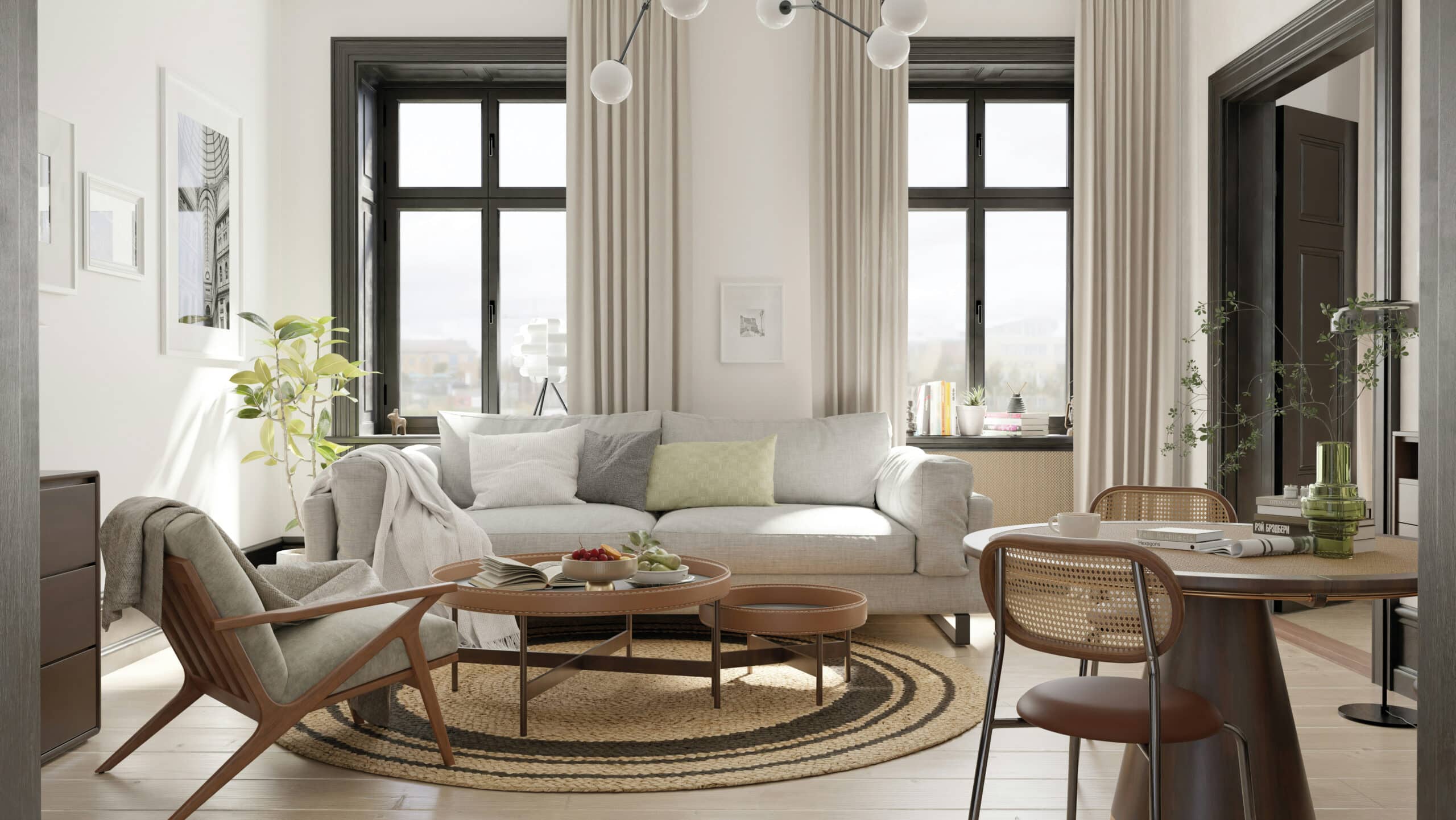Stick to a soothing, neutral palette