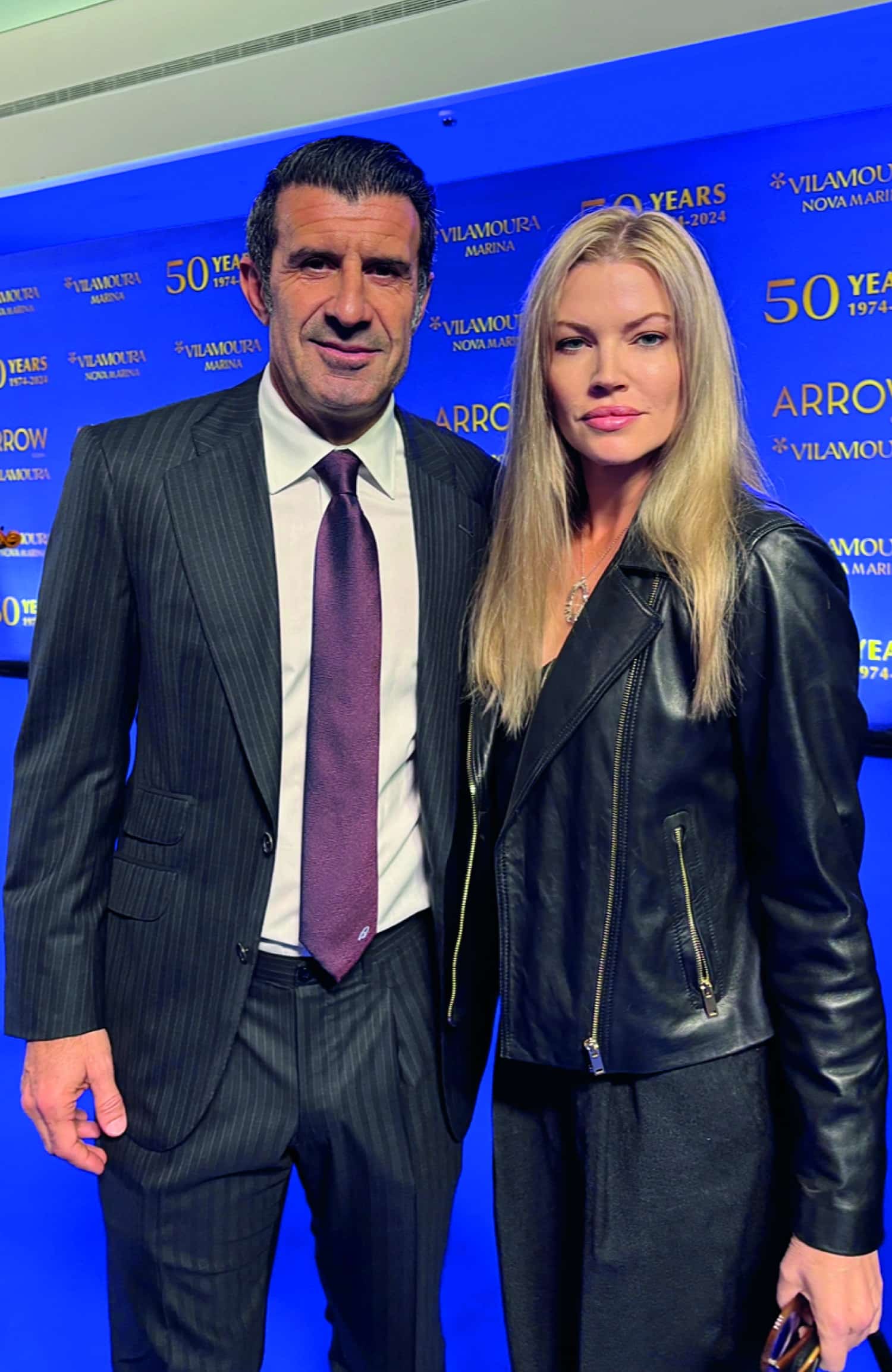 Luis Figo and Kam