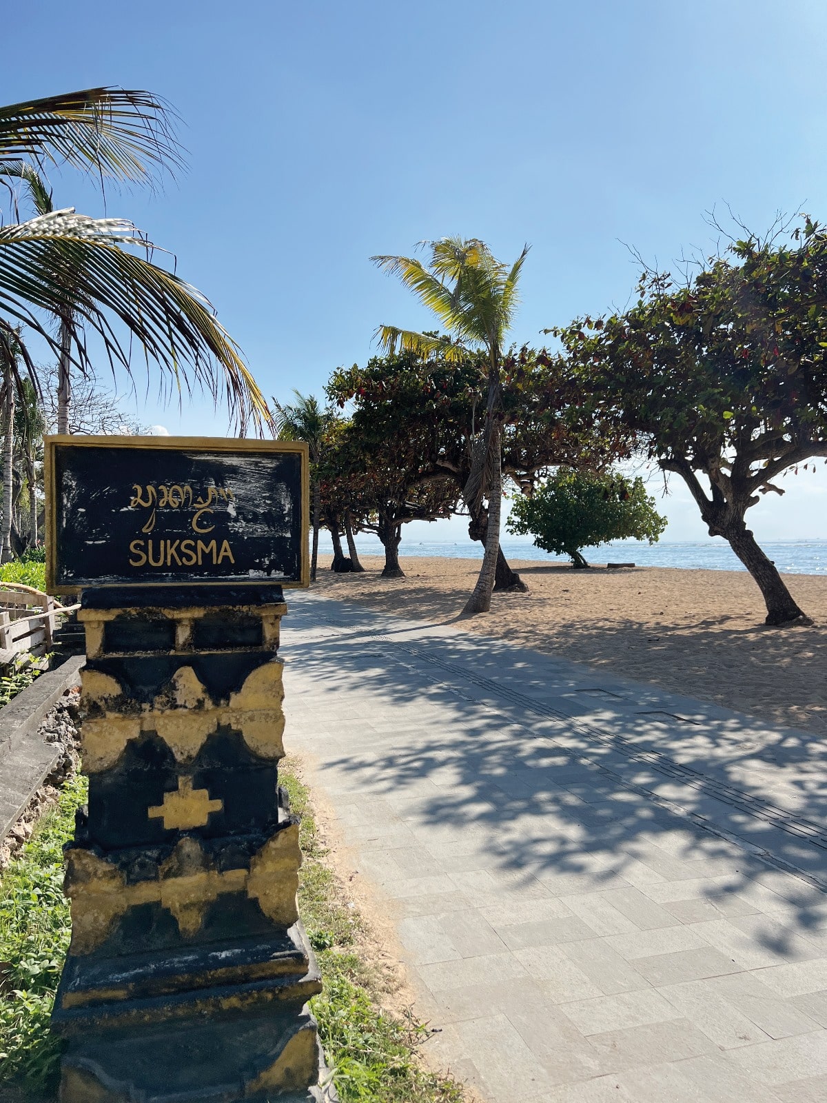For me, the best part of Sanur is the paved beachside path that is always bustling with pedestrians and bicycles.